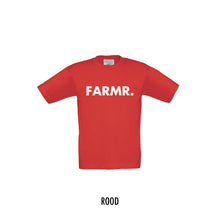 Load image into Gallery viewer, FARMR. Kids shirt met grote witte volle letters
