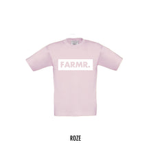 Afbeelding in Gallery-weergave laden, FARMR. Kids shirt met groot wit block logo
