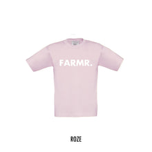 Load image into Gallery viewer, FARMR. Kids shirt met grote witte volle letters
