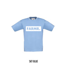 Afbeelding in Gallery-weergave laden, FARMR. Kids shirt met groot wit block logo
