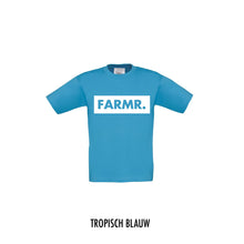 Afbeelding in Gallery-weergave laden, FARMR. Kids shirt met groot wit block logo
