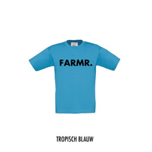 Load image into Gallery viewer, FARMR. Kids shirt met grote zwarte volle letters
