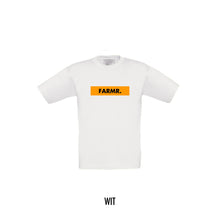 Load image into Gallery viewer, FARMR. Kids shirt met geel block logo
