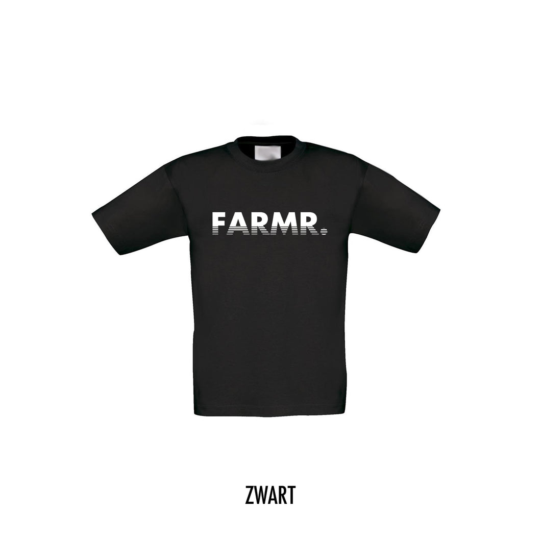 FARMR. Kids shirt met wit fade logo