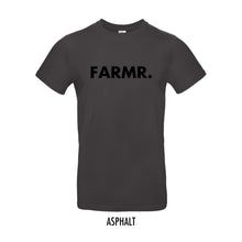 Load image into Gallery viewer, FARMR. Basic Shirt met grote zwarte volle letters
