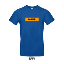 Load image into Gallery viewer, FARMR. Kleuren Shirt met geel block logo
