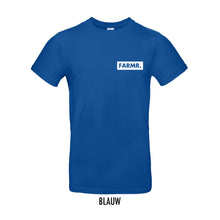 Load image into Gallery viewer, FARMR. Kleuren Shirt met klein wit block logo
