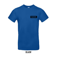 Load image into Gallery viewer, FARMR. Kleuren Shirt met klein zwart block logo
