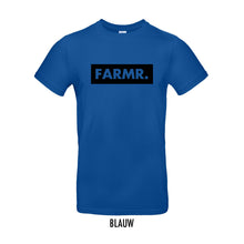 Load image into Gallery viewer, FARMR. Kleuren Shirt met groot zwart block logo
