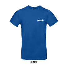 Load image into Gallery viewer, FARMR. Kleuren Shirt met kleine witte volle letters
