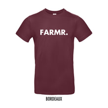 Load image into Gallery viewer, FARMR. Basic Shirt met grote witte volle letters
