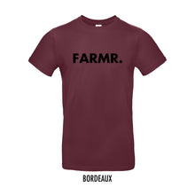 Load image into Gallery viewer, FARMR. Basic Shirt met grote zwarte volle letters
