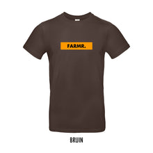 Load image into Gallery viewer, FARMR. Basic Shirt met geel block logo
