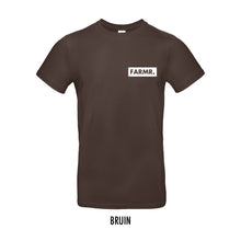 Load image into Gallery viewer, FARMR. Basic Shirt met klein wit block logo
