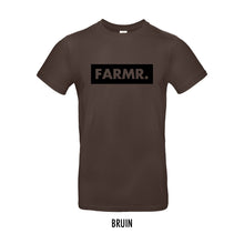 Load image into Gallery viewer, FARMR. Basic Shirt met groot zwart block logo
