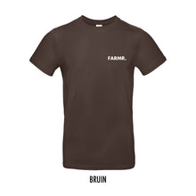 Load image into Gallery viewer, FARMR. Basic Shirt met kleine witte volle letters
