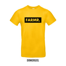 Load image into Gallery viewer, FARMR. Kleuren Shirt met groot zwart block logo
