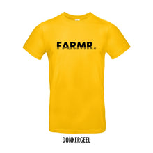 Load image into Gallery viewer, FARMR. Kleuren Shirt met zwart fade logo
