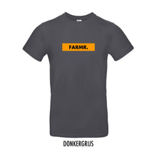 Load image into Gallery viewer, FARMR. Basic Shirt met geel block logo
