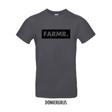 Load image into Gallery viewer, FARMR. Basic Shirt met groot zwart block logo
