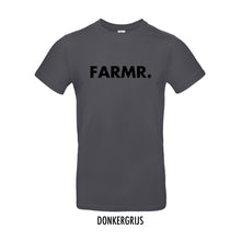 Load image into Gallery viewer, FARMR. Basic Shirt met grote zwarte volle letters
