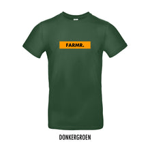 Load image into Gallery viewer, FARMR. Basic Shirt met geel block logo
