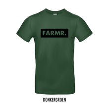 Load image into Gallery viewer, FARMR. Basic Shirt met groot zwart block logo
