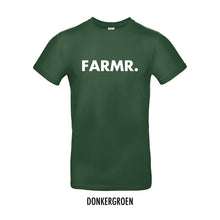 Load image into Gallery viewer, FARMR. Basic Shirt met grote witte volle letters
