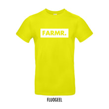 Afbeelding in Gallery-weergave laden, FARMR. Kleuren Shirt met groot wit block logo
