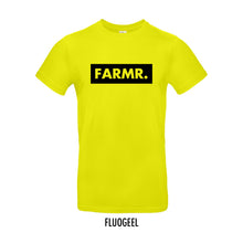 Load image into Gallery viewer, FARMR. Kleuren Shirt met groot zwart block logo
