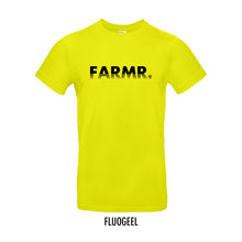 Load image into Gallery viewer, FARMR. Kleuren Shirt met zwart fade logo
