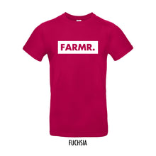 Afbeelding in Gallery-weergave laden, FARMR. Kleuren Shirt met groot wit block logo
