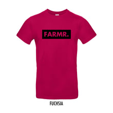 Afbeelding in Gallery-weergave laden, FARMR. Kleuren Shirt met groot zwart block logo
