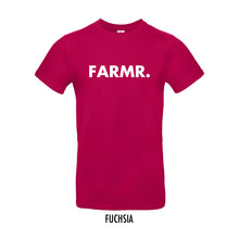 Load image into Gallery viewer, FARMR. Kleuren Shirt met grote witte volle letters
