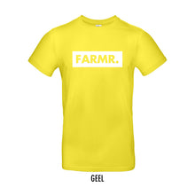 Afbeelding in Gallery-weergave laden, FARMR. Kleuren Shirt met groot wit block logo
