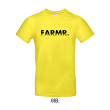 Load image into Gallery viewer, FARMR. Kleuren Shirt met zwart fade logo
