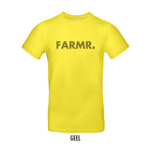 Load image into Gallery viewer, FARMR. Kleuren Shirt met zwart stripe logo
