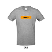 Load image into Gallery viewer, FARMR. Basic Shirt met geel block logo
