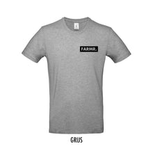 Load image into Gallery viewer, FARMR. Basic Shirt met klein zwart block logo
