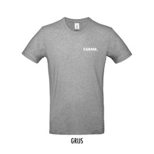 Load image into Gallery viewer, FARMR. Basic Shirt met kleine witte volle letters
