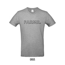 Load image into Gallery viewer, FARMR. Basic Shirt met grote zwarte open letters
