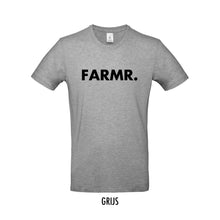 Load image into Gallery viewer, FARMR. Basic Shirt met grote zwarte volle letters
