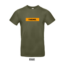 Load image into Gallery viewer, FARMR. Basic Shirt met geel block logo
