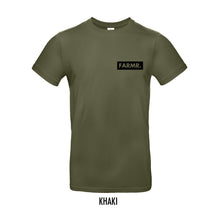 Load image into Gallery viewer, FARMR. Basic Shirt met klein zwart block logo
