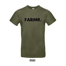 Load image into Gallery viewer, FARMR. Basic Shirt met grote zwarte volle letters
