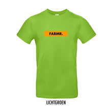 Load image into Gallery viewer, FARMR. Kleuren Shirt met geel block logo
