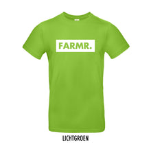 Afbeelding in Gallery-weergave laden, FARMR. Kleuren Shirt met groot wit block logo
