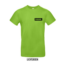 Load image into Gallery viewer, FARMR. Kleuren Shirt met klein zwart block logo
