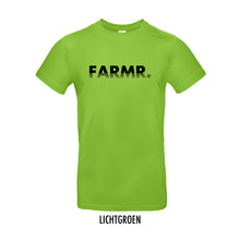 Load image into Gallery viewer, FARMR. Kleuren Shirt met zwart fade logo
