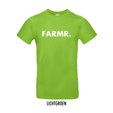 Load image into Gallery viewer, FARMR. Kleuren Shirt met grote witte volle letters
